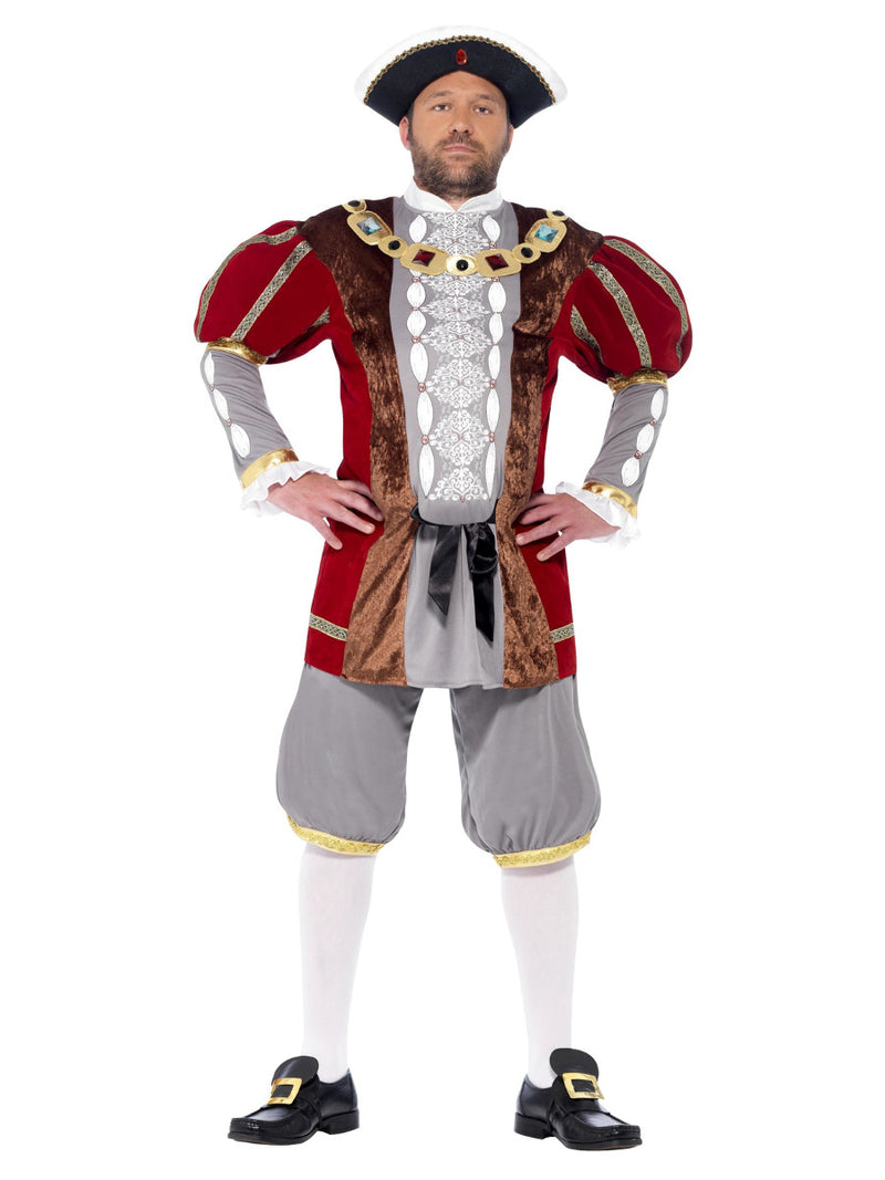 Deluxe Henry VIII Costume, Red - 1