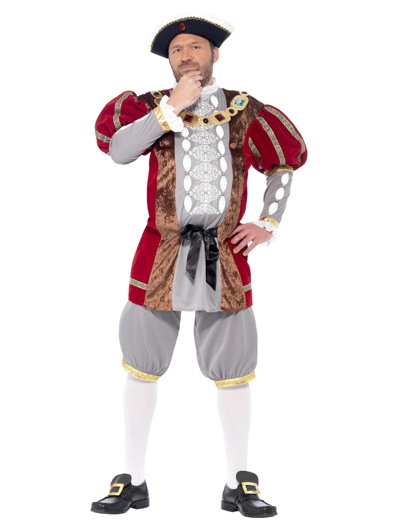Deluxe Henry VIII Costume, Red - 5