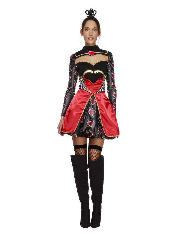 Fever Queen Of Hearts Costume, Black - 2