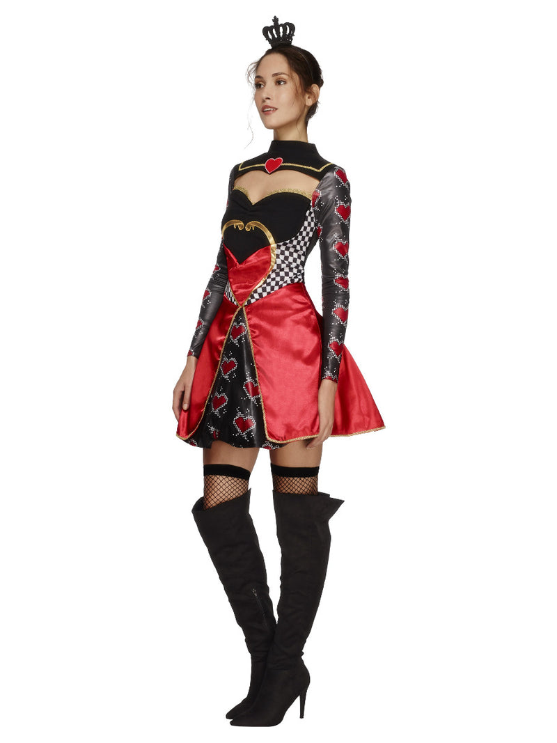 Fever Queen Of Hearts Costume, Black - 4