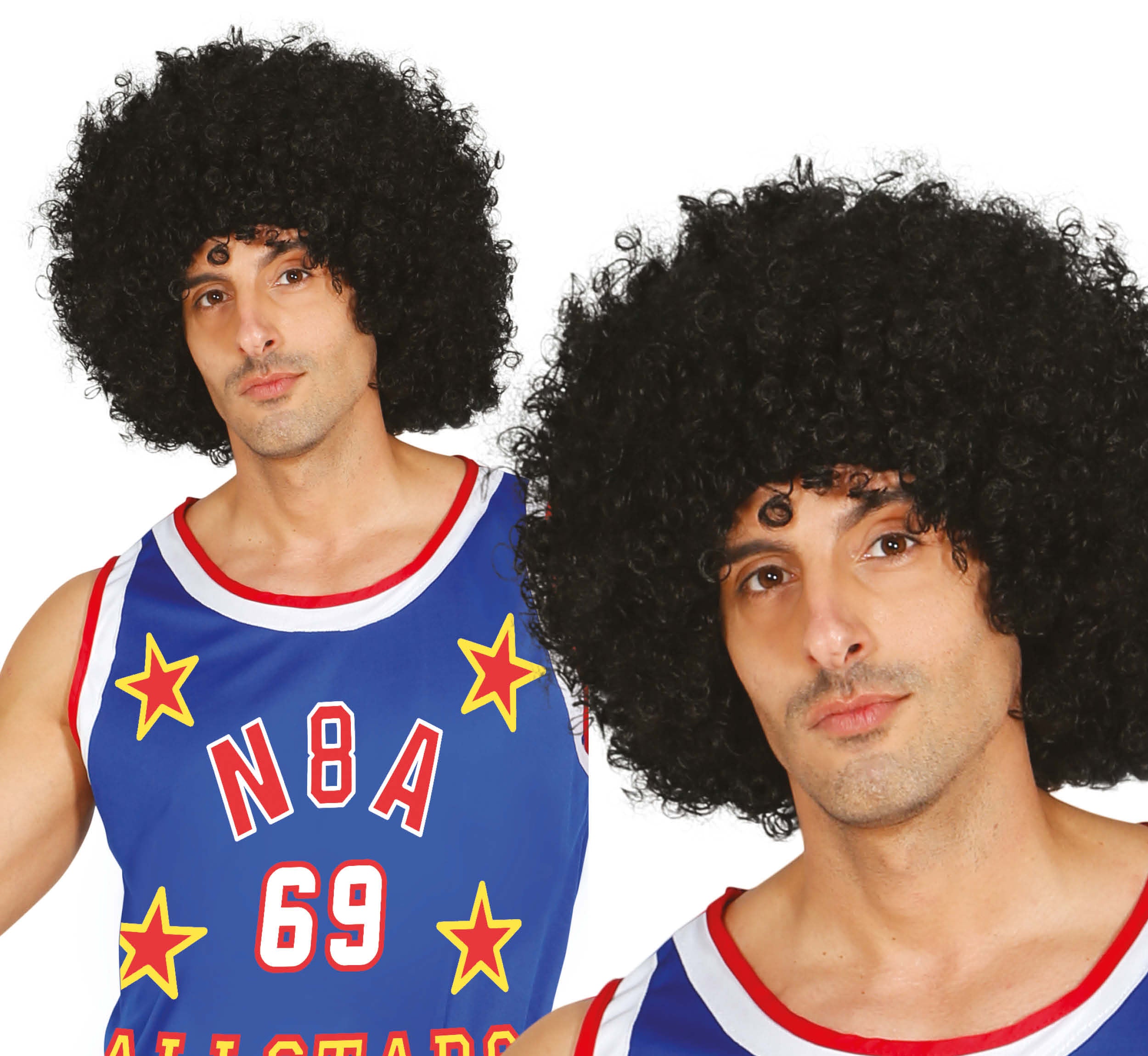 GIANT BLACK CURLY WIG