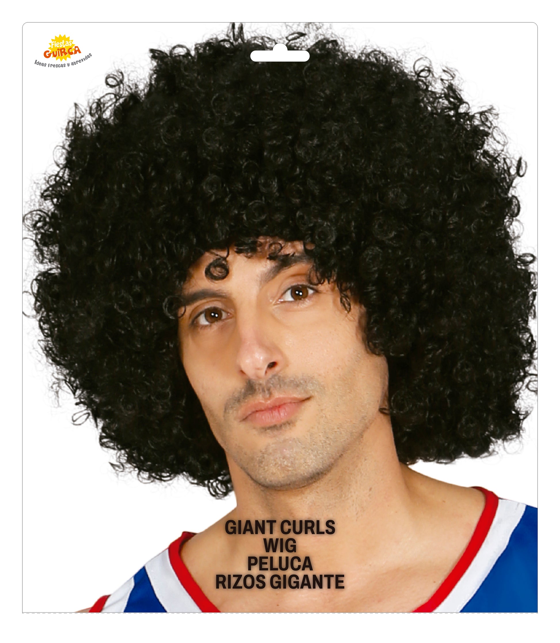 GIANT BLACK CURLY WIG