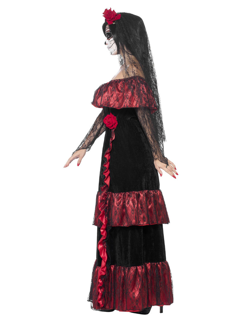Deluxe Day of the Dead Bride Costume, Black - 4