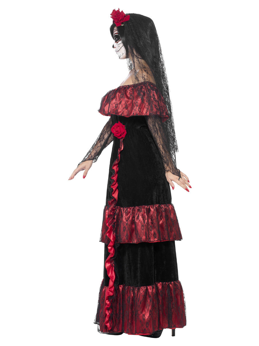 Deluxe Day of the Dead Bride Costume, Black - 4