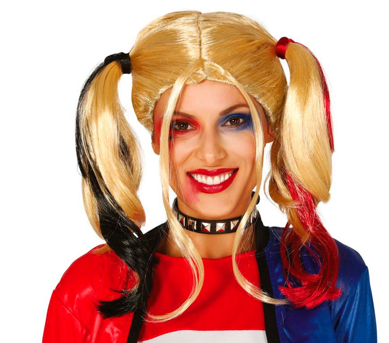 BLONDE WIG WITH PONYTAILS IN BOX
