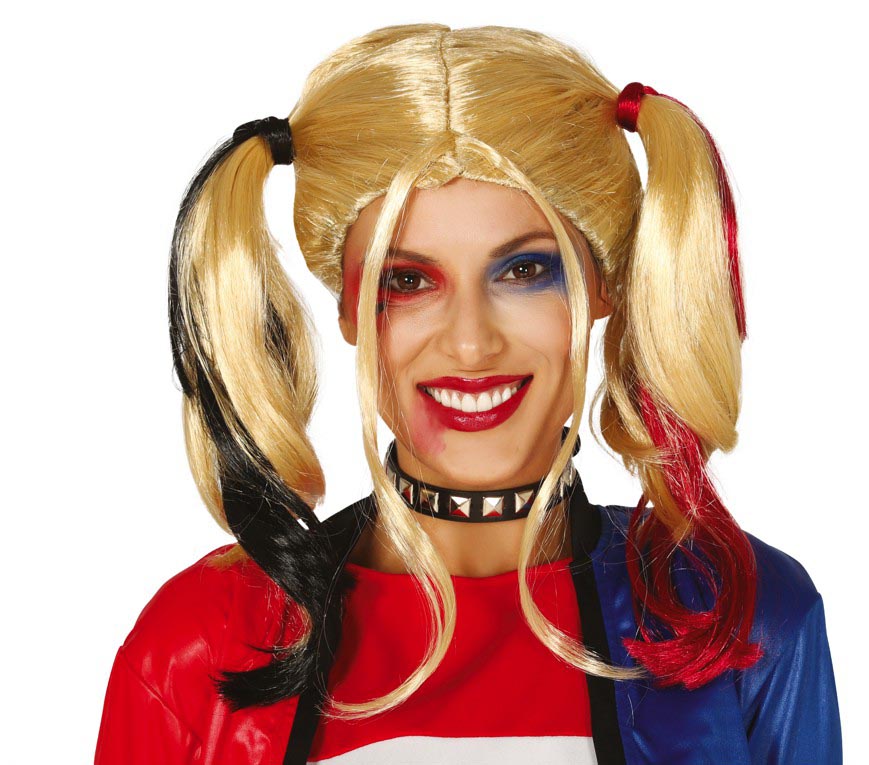 BLONDE WIG WITH PONYTAILS IN BOX