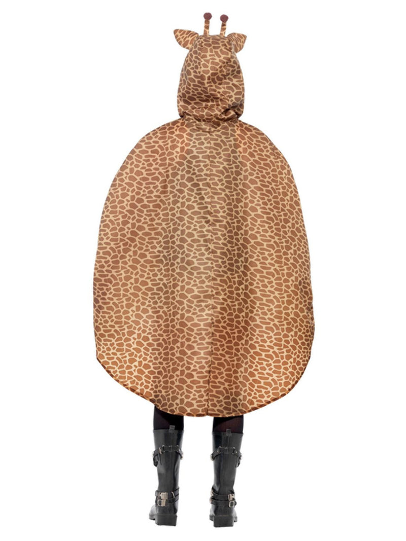 Giraffe Party Poncho, Brown - 3