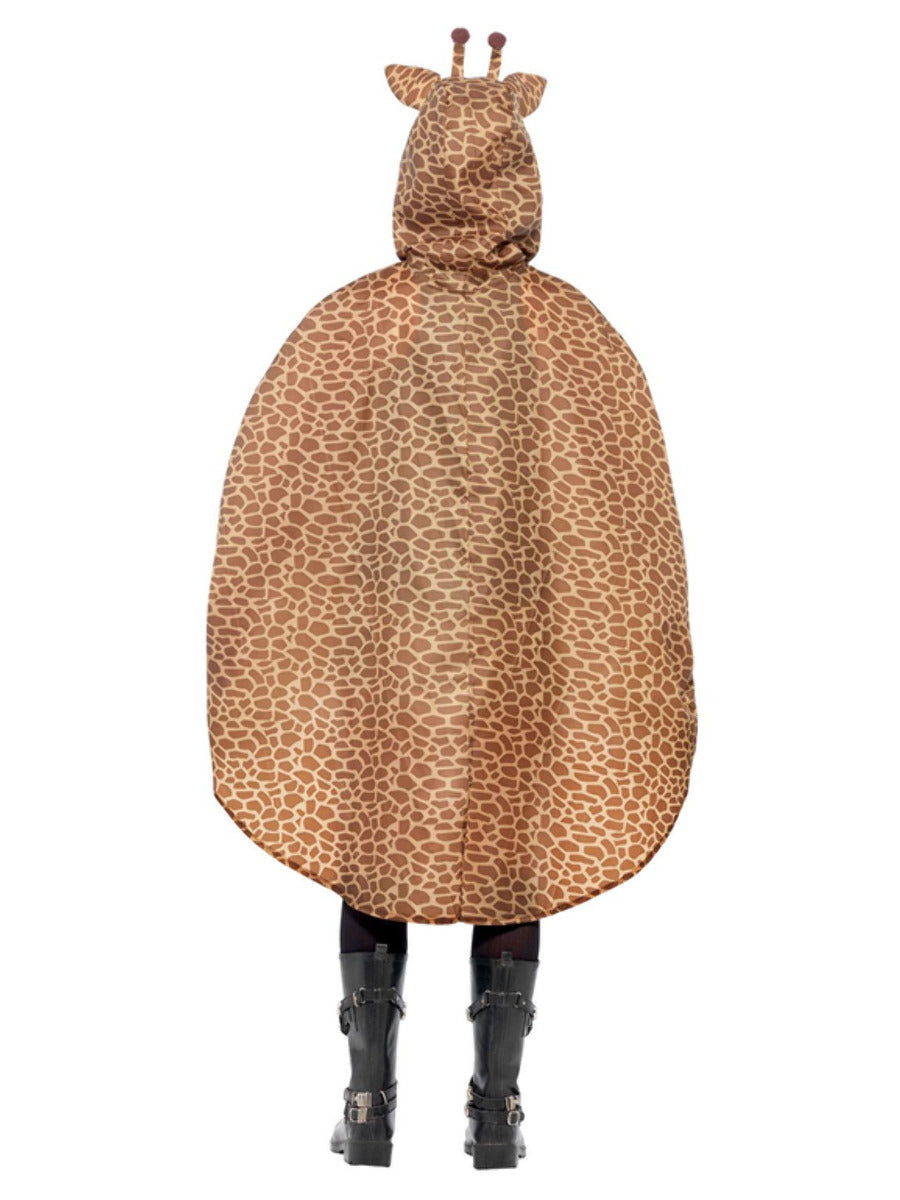 Giraffe Party Poncho, Brown - 3