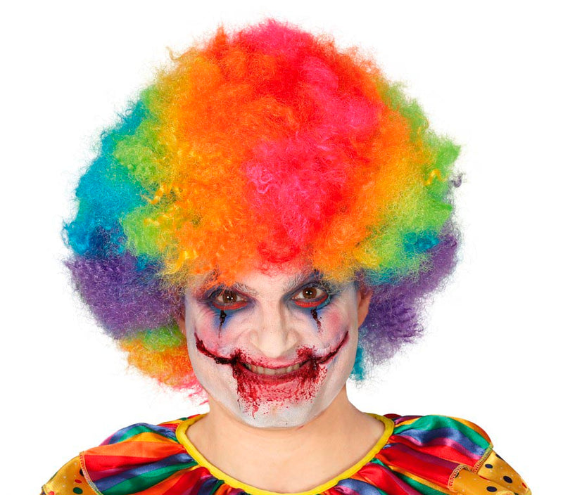 MULTICOLOURED CURLS WIG IN BOX