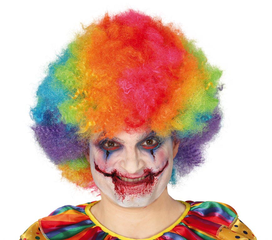 MULTICOLOURED CURLS WIG IN BOX