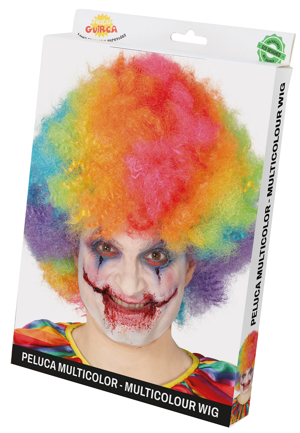 MULTICOLOURED CURLS WIG IN BOX