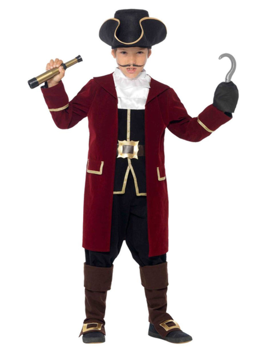 Deluxe Pirate Captain Costume, Black - 5