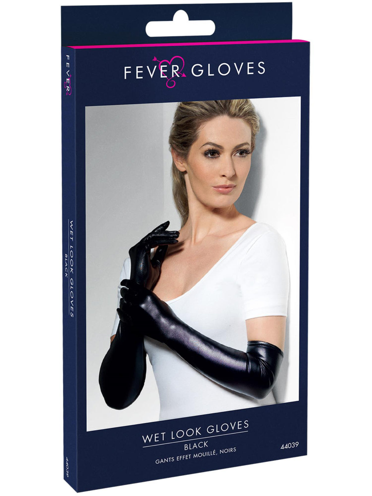 Gloves, Wet Look, Black 2