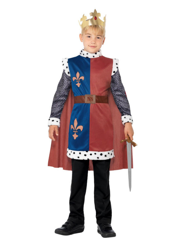 King Arthur Medieval Costume, Red - 2