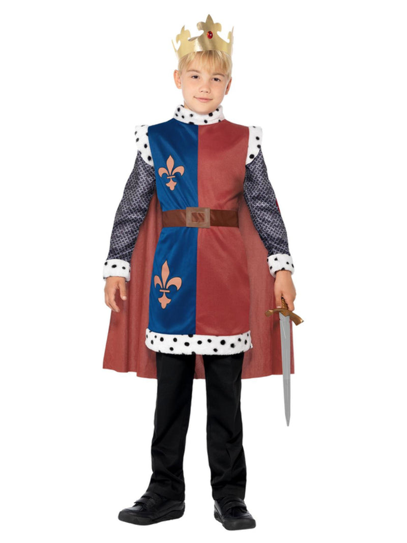 King Arthur Medieval Costume, Red - 1