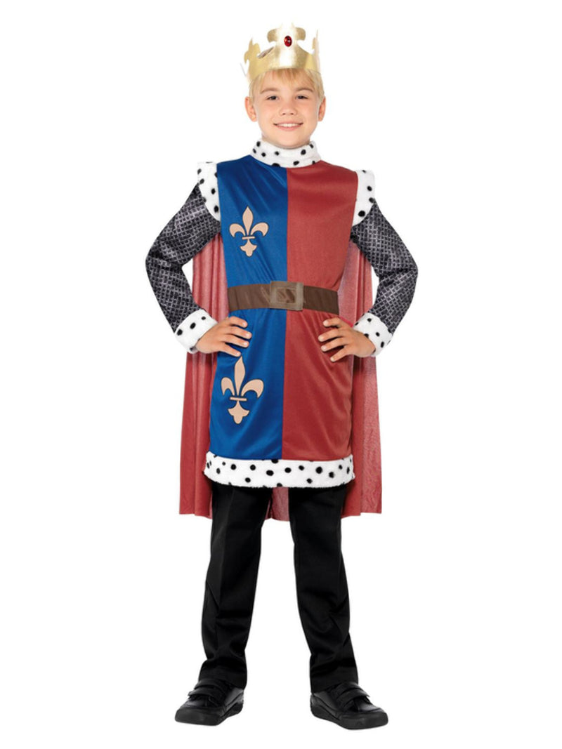 King Arthur Medieval Costume, Red - 5