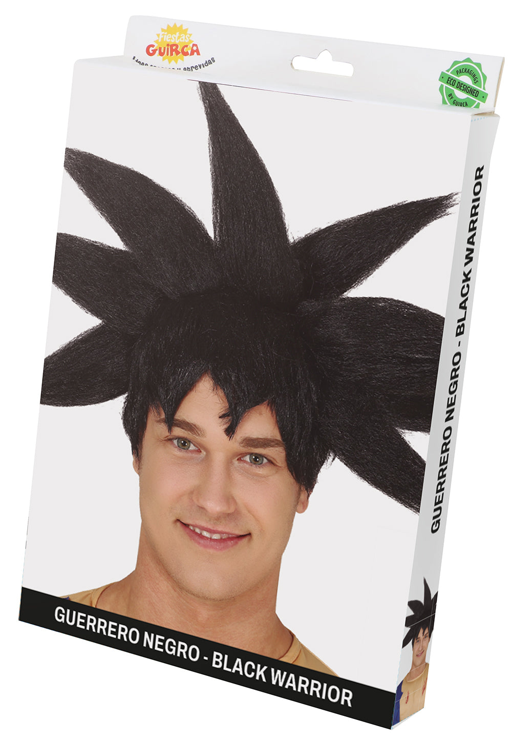 BLACK SPACE WARRIOR WIG IN BOX