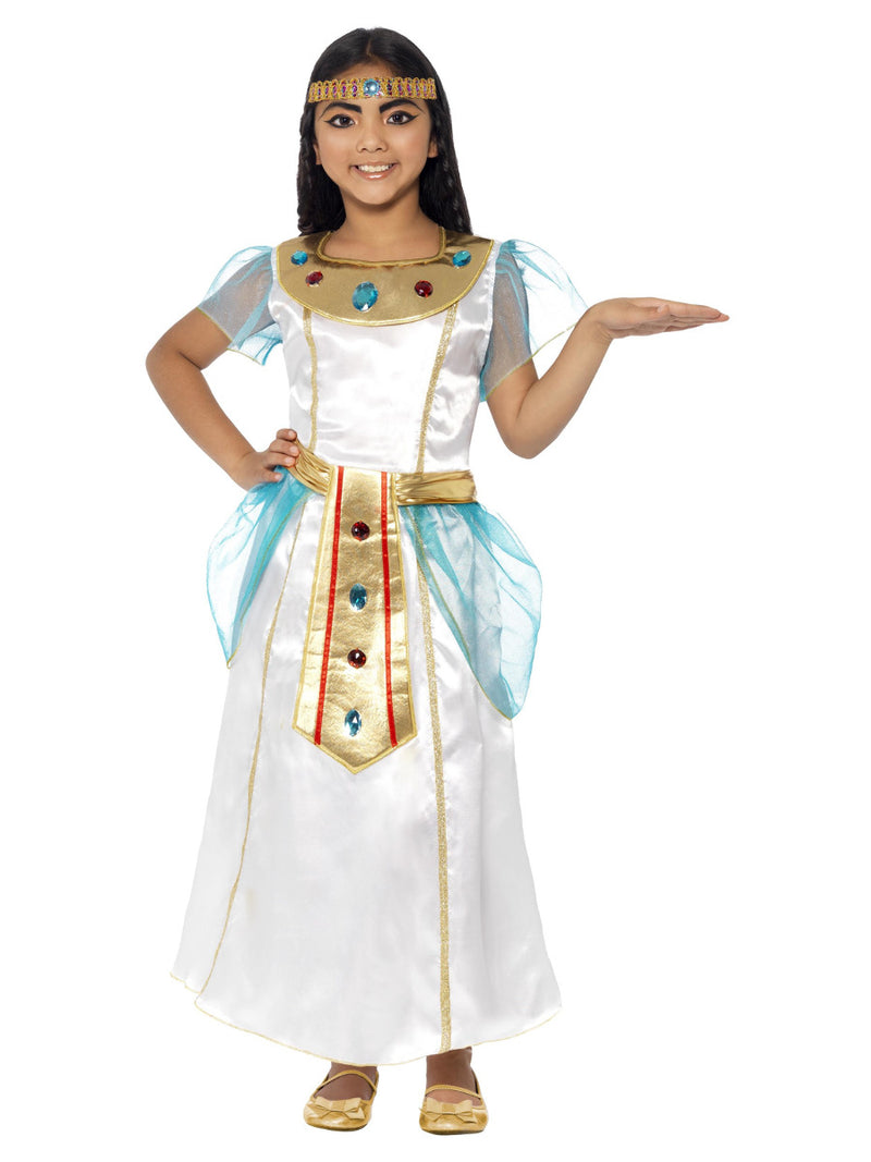 Deluxe Cleopatra Girl Costume, White - 1