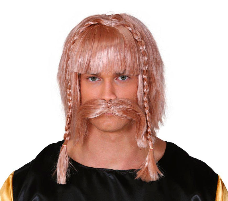 VIKING WIG AND MOUSTACHE (BOX CONTAINER)