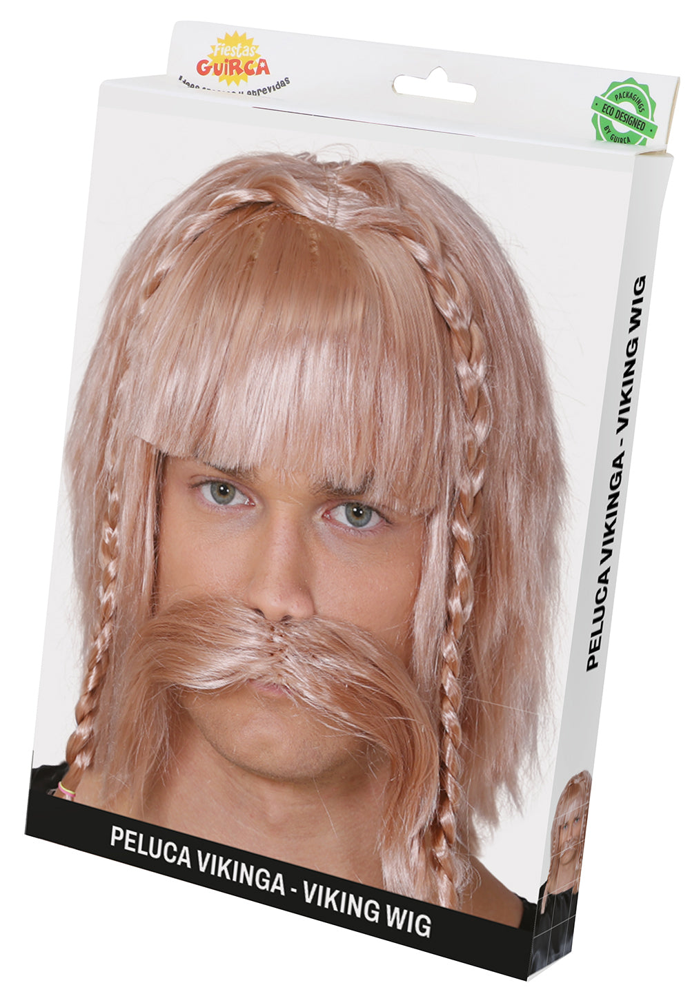 VIKING WIG AND MOUSTACHE (BOX CONTAINER)
