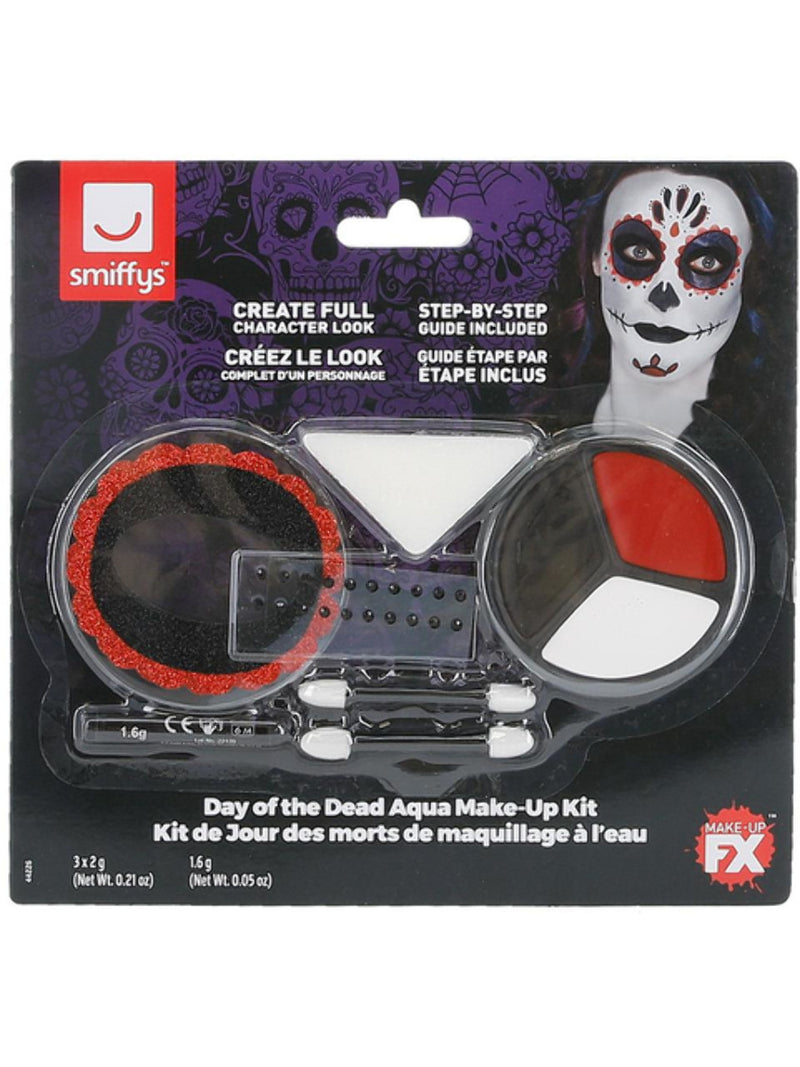 Smiffys Make-Up FX, Day of the Dead Kit, Aqua,  - 3