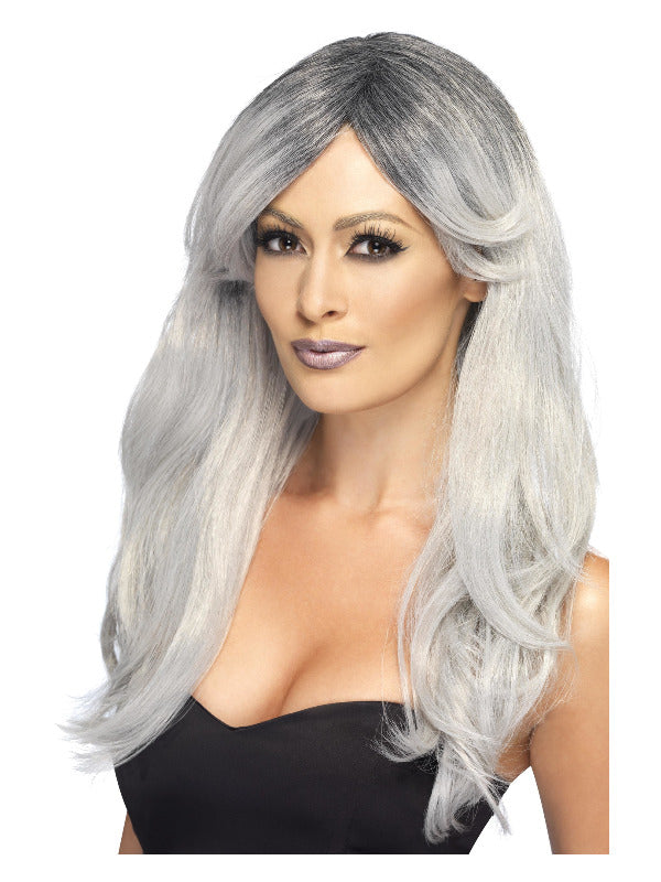 Ghostly Glamour Wig, Grey - 2