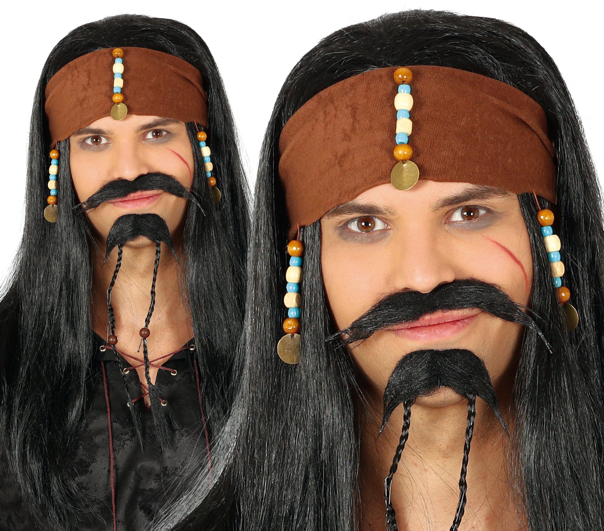 PIRATE WIG WITH HANDKERCHIEF IN BOX