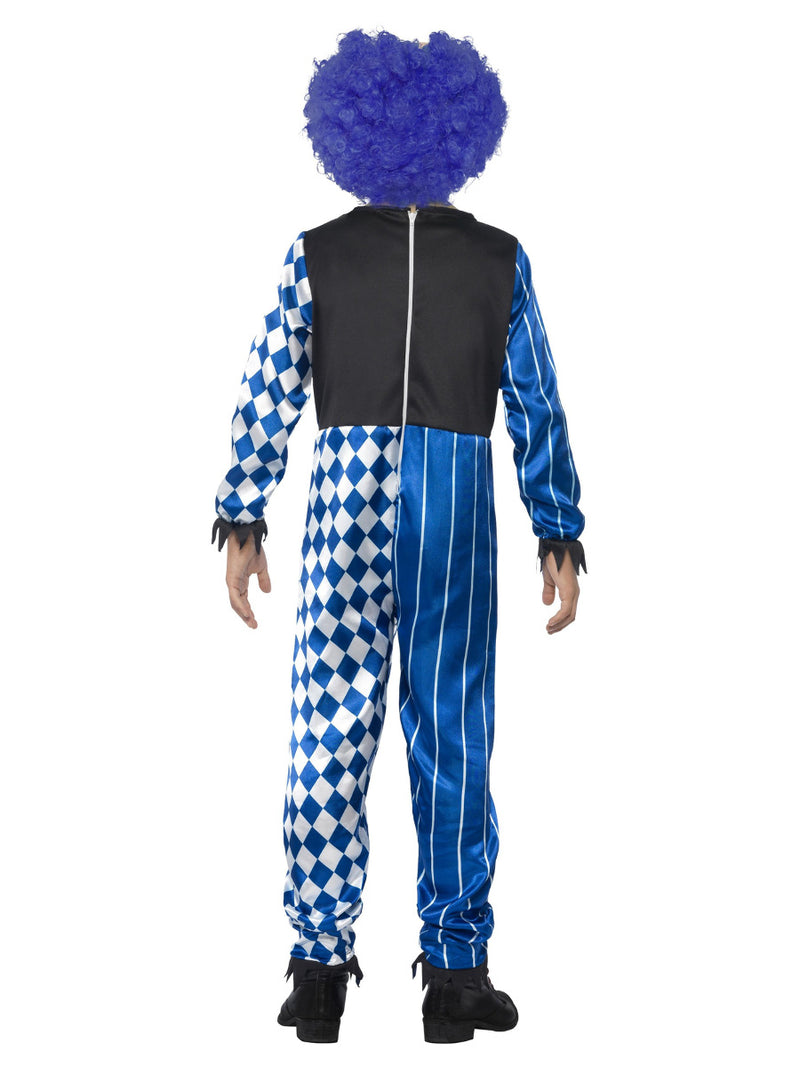 Deluxe Sinister Clown Costume, Blue - 3