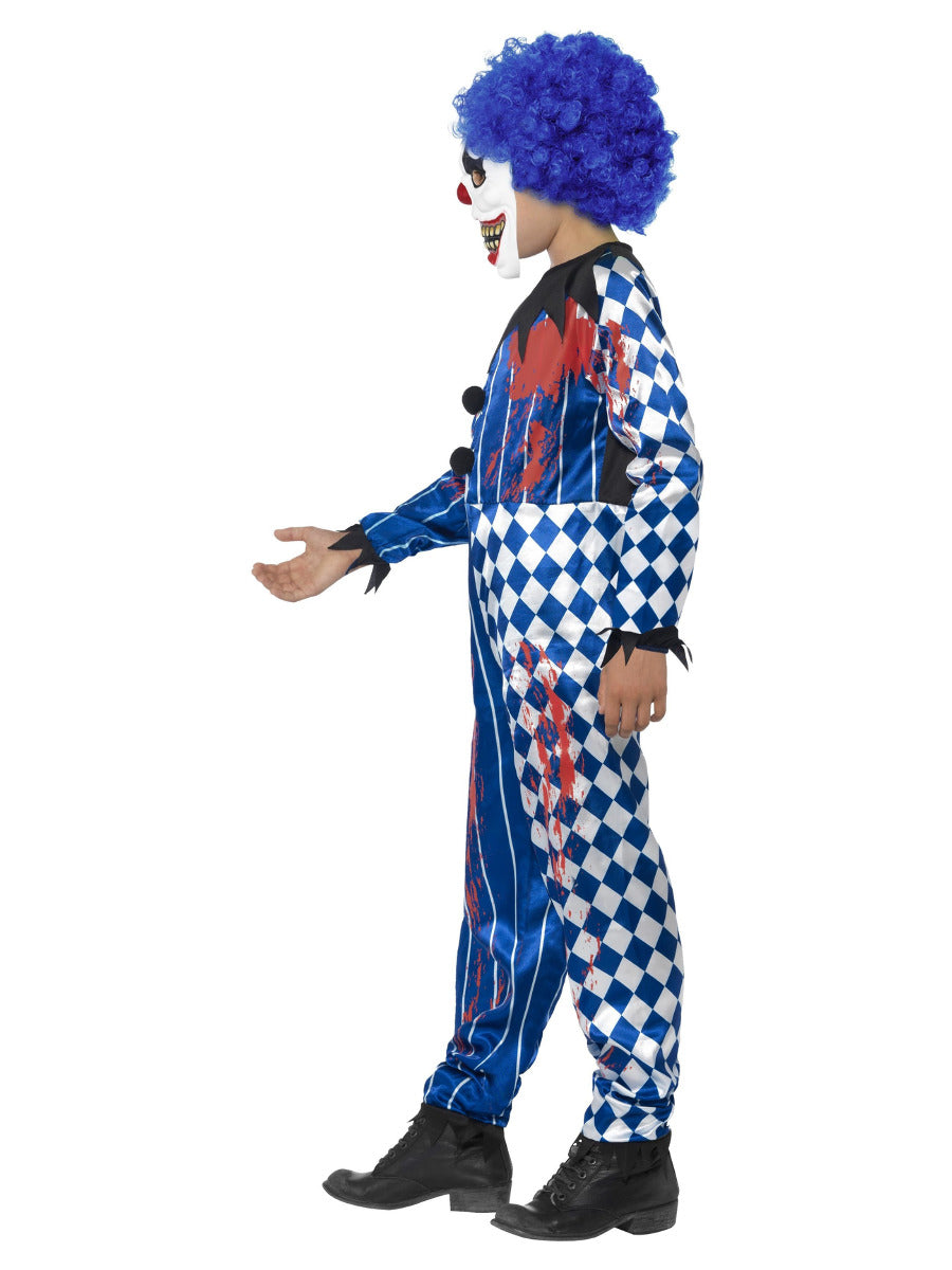 Deluxe Sinister Clown Costume, Blue - 4