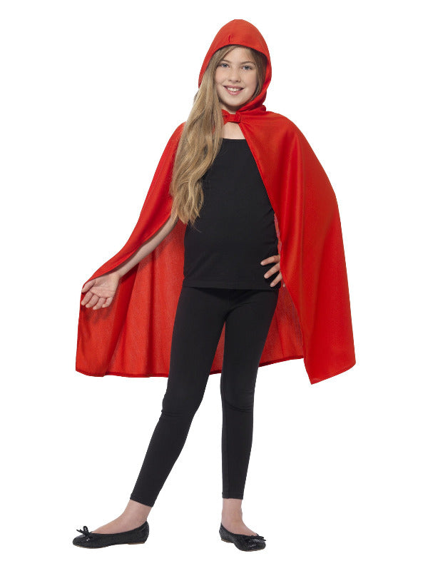 Hooded Cape, Red - 2