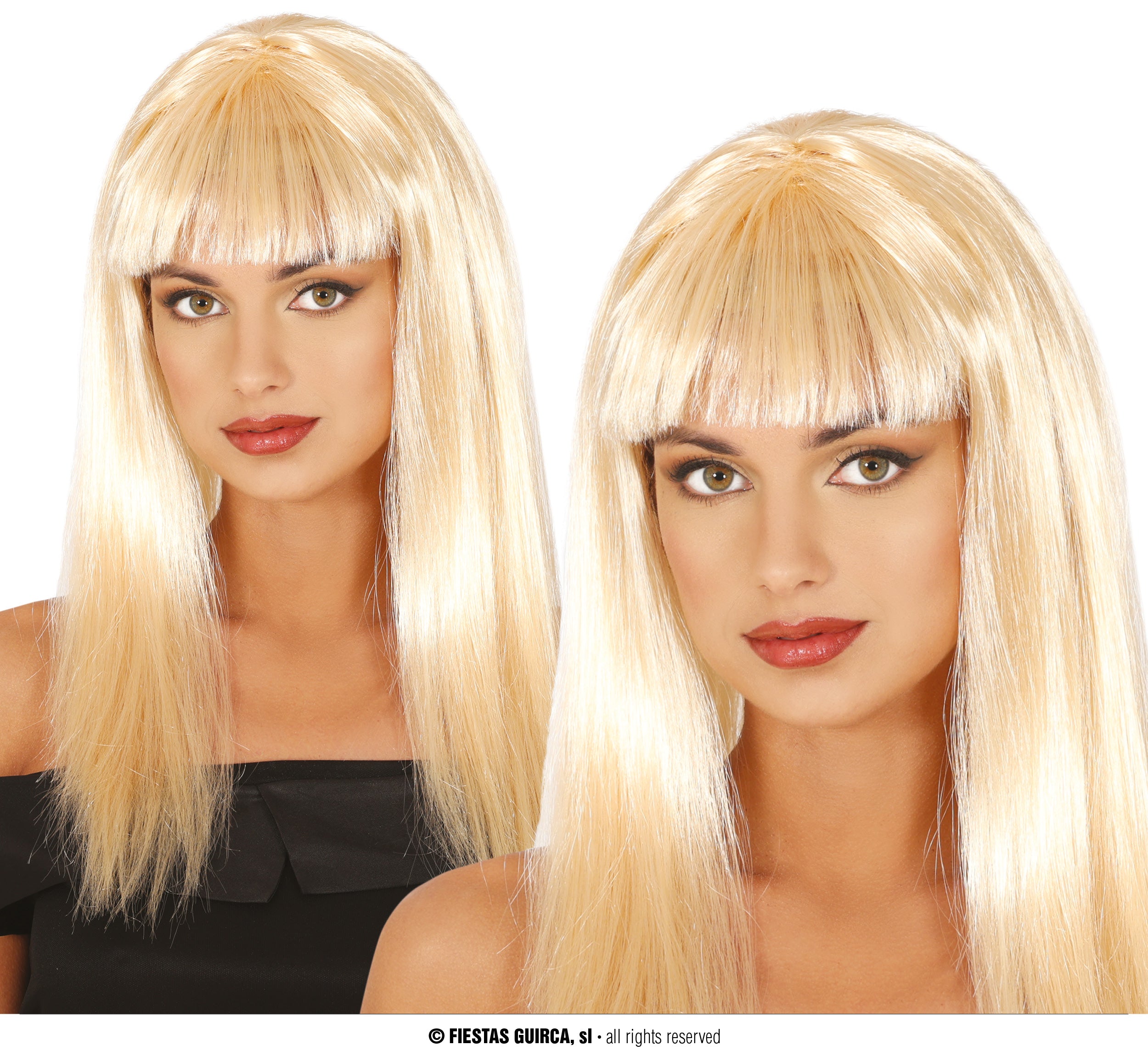LONG STRAIGHT WIG 120 GR IN BAG