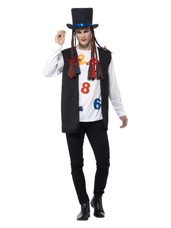 80s Pop Star Costume, Multi-Coloured - 2