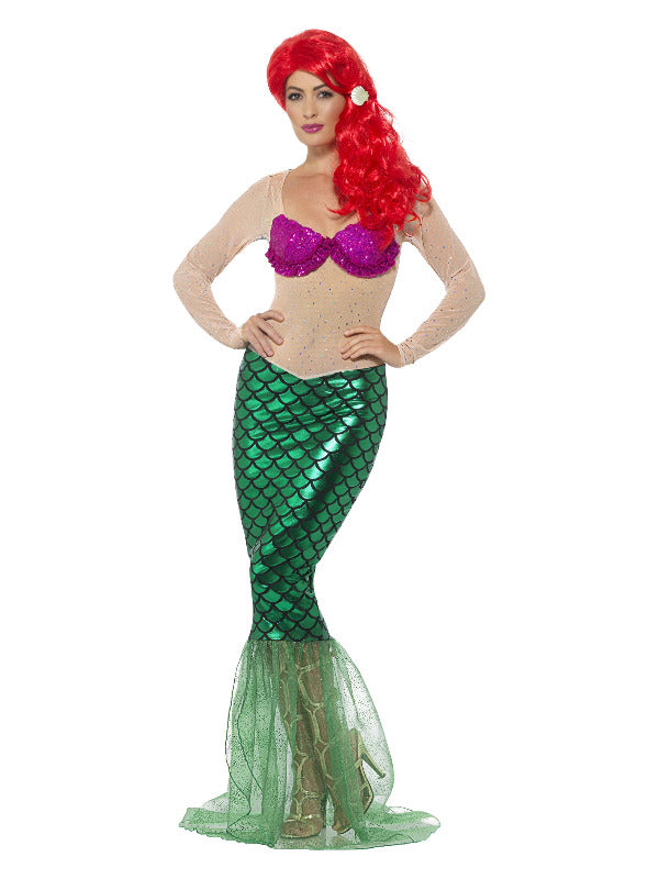 Deluxe Sexy Mermaid Costume, Green - 2