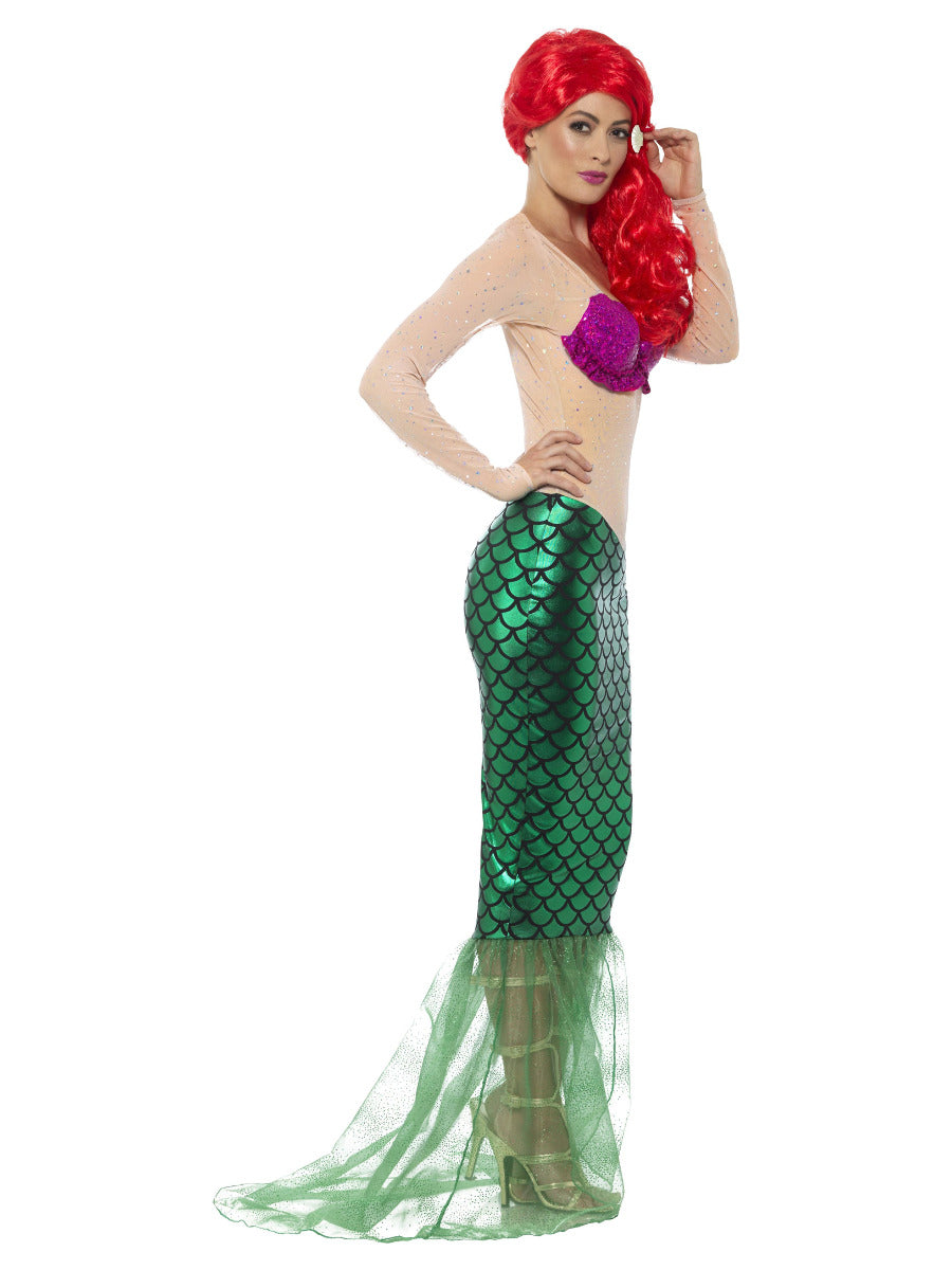 Deluxe Sexy Mermaid Costume, Green - 4