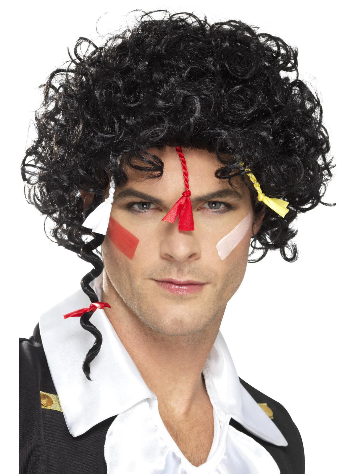 80s New Romantic Wig, Black 1