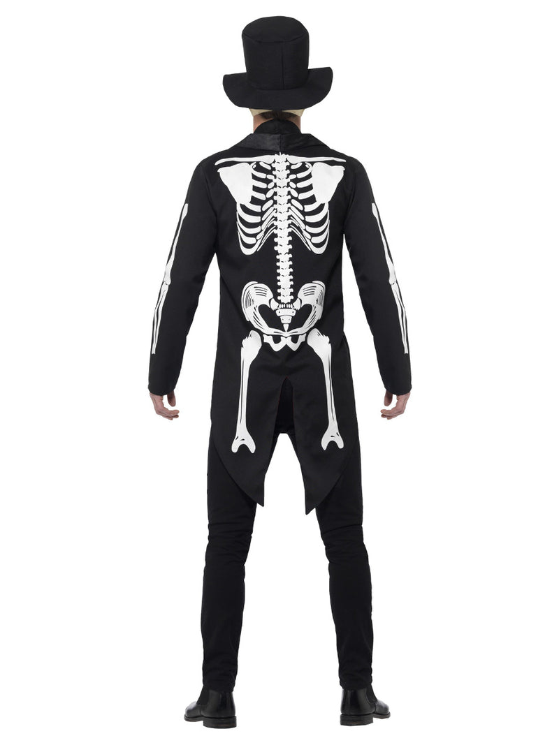Day of the Dead Señor Skeleton Costume, Black - 3
