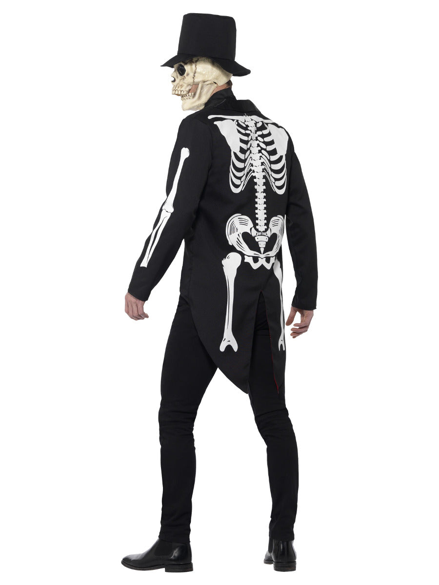 Day of the Dead Señor Skeleton Costume, Black - 4