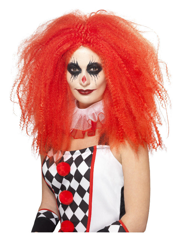Clown Wig, Red - 2