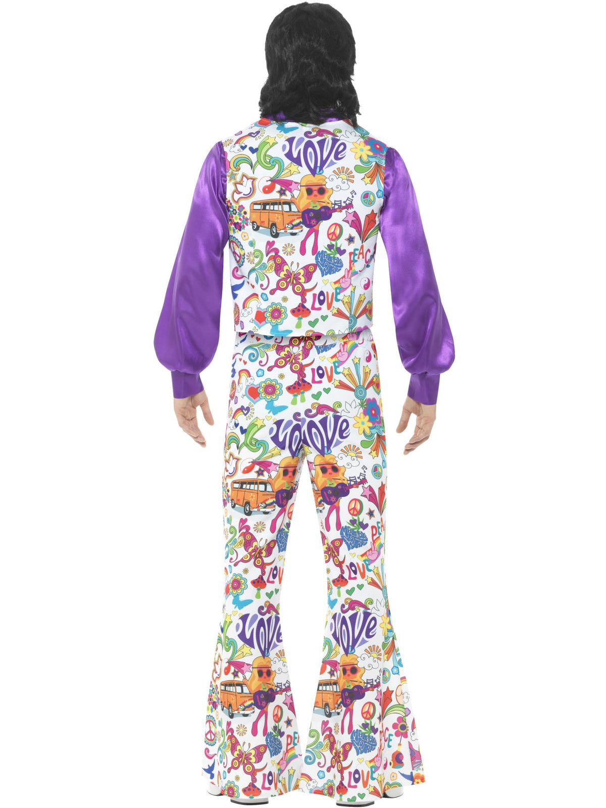 60s Groovy Hippie Costume, Multi-Coloured 2