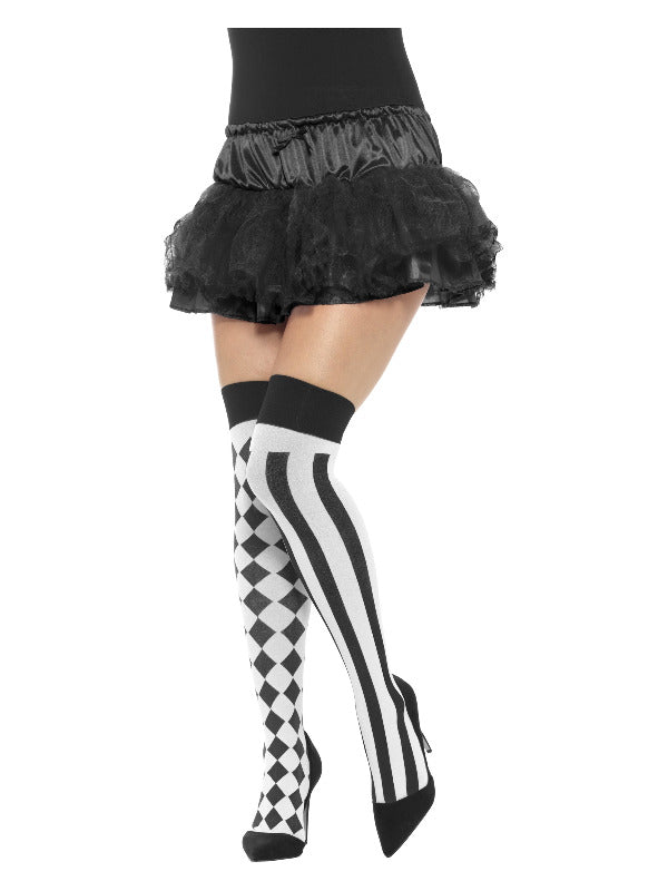 Harlequin Hold Ups, White & Black - 2