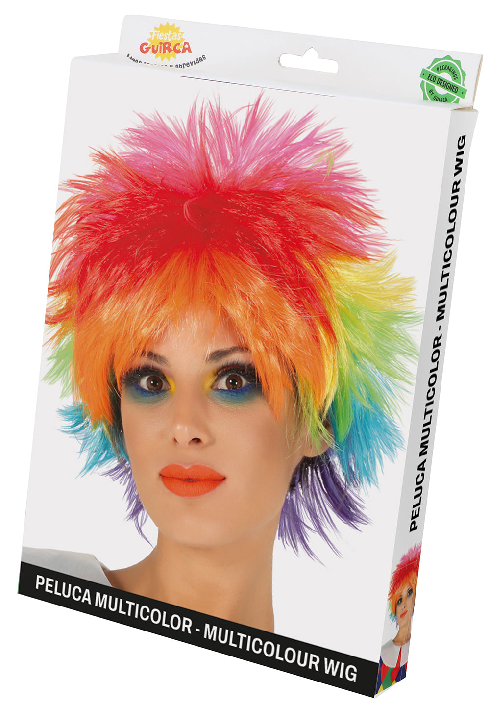 SHORT MULTICOLOR WIG HQ (BOX CONTAINER)