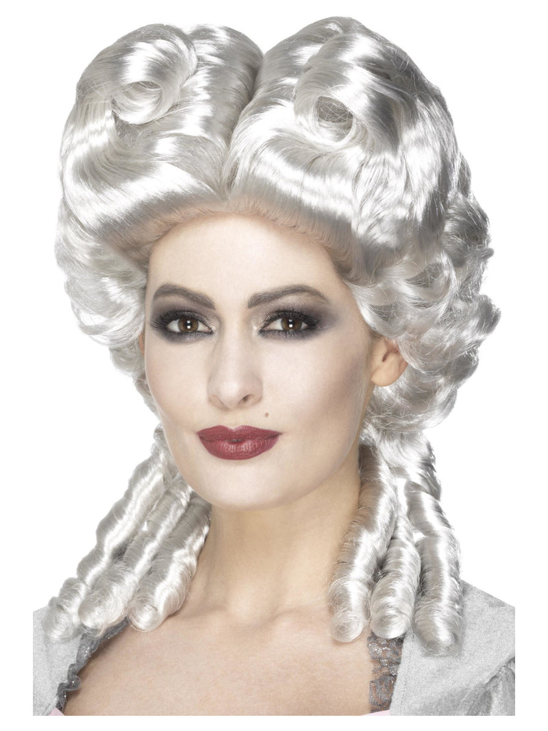 Deluxe Marie Antoinette Wig, White - 1