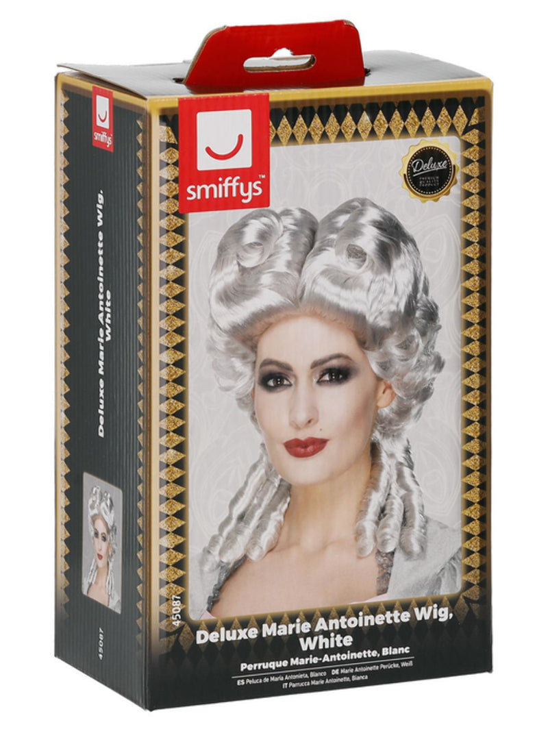 Deluxe Marie Antoinette Wig, White - 3