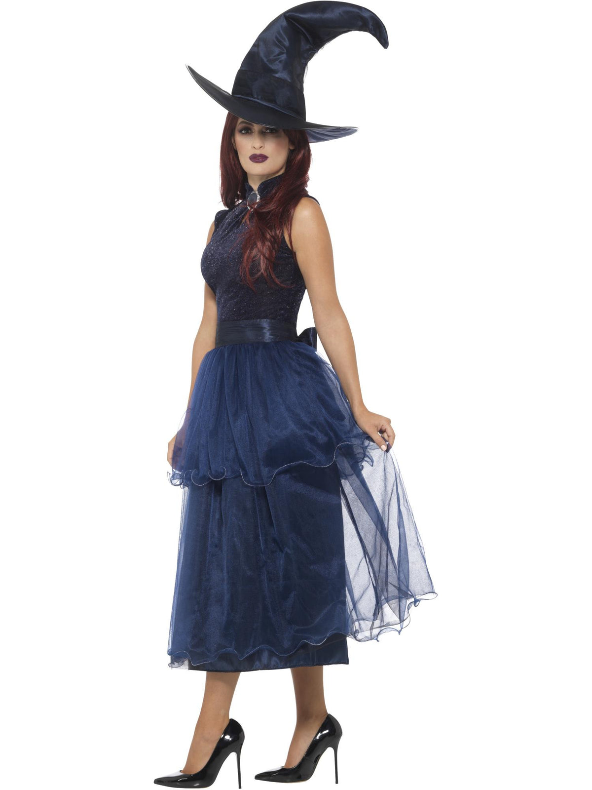 Deluxe Midnight Witch Costume, Blue 3