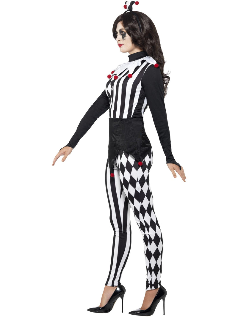 Female Jester Costume, Black 3