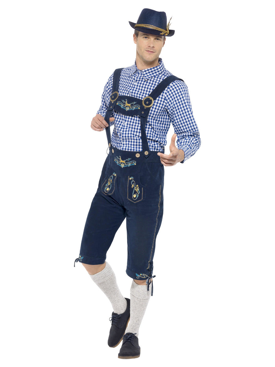Deluxe Traditional Rutger Bavarian Costume, Blue - 5