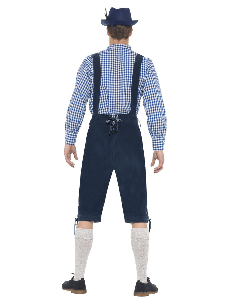 Deluxe Traditional Rutger Bavarian Costume, Blue - 3
