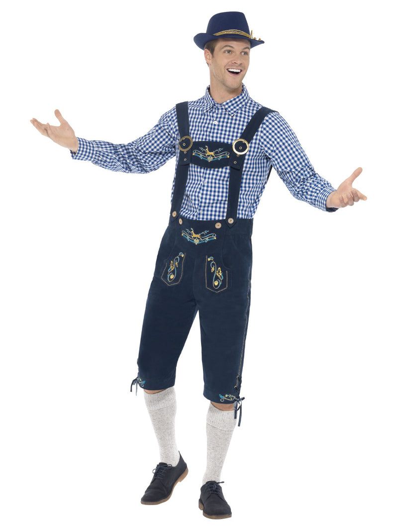 Deluxe Traditional Rutger Bavarian Costume, Blue - 1
