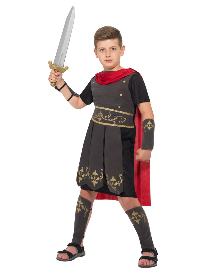 Roman Soldier Costume, Black - 5