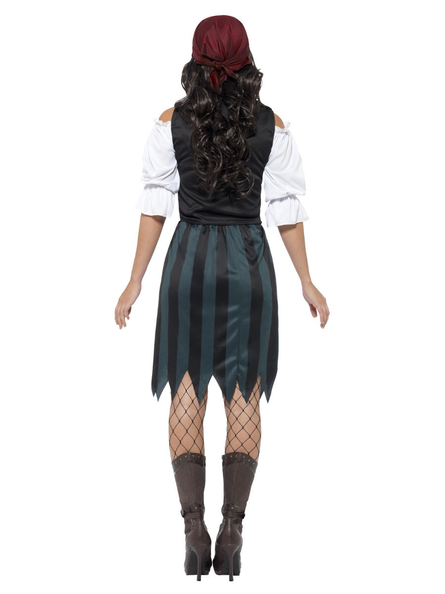 Pirate Deckhand Costume, Blue - 3